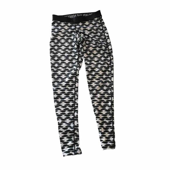 Nike Dri Fit Women Running‎ Tights SP Missing Drawstring Black White - Picture 3 of 5